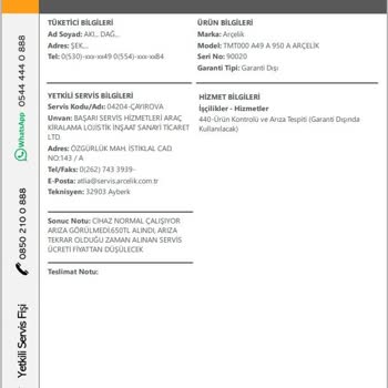 Aynı Arıza Tekrar Ediyor, Ücretli Onarımlar Çözüm Olmuyor Güvenim Sarsıldı