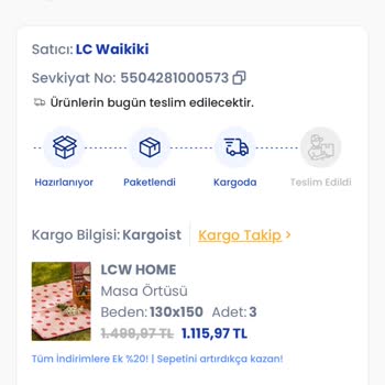 LCW Yanlış Renk Ve Defolu Ürün Gönderimi, Ekstra Ücretle Mağduriyet