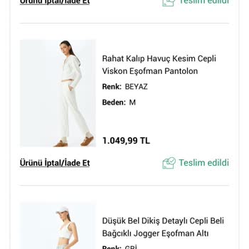 Koton'dan Aldığım Eşofman İlk Yıkamada Tüylenip İade Edilmedi