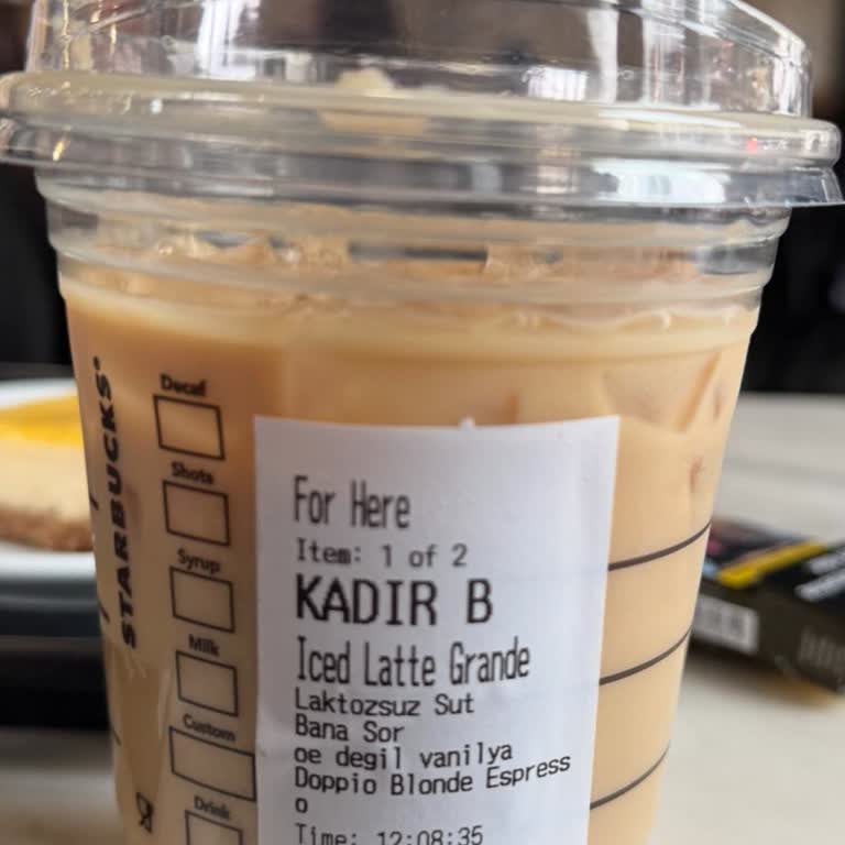 Starbucks Personelinin Olumsuz Tutumu Ve Hakaret İçeren Yazı