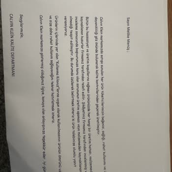 Calvin Klein'dan Aldığım Ürünlerde Hayal Kırıklığı Ve İlgisizlik