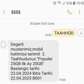 Türk Telekom Uygulamasında Yanlış Cayma Bedeli Bilgisi Nedeniyle Beklenmedik Fatura