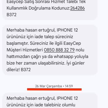 İade Edilen Telefonun Ücret İadesi Yapılmıyor Maddi Zarara Uğradım