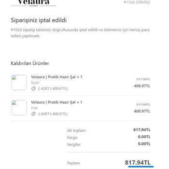 Ne Ürün Var Ne İade: Mağduriyetimin Giderilmesini İstiyorum