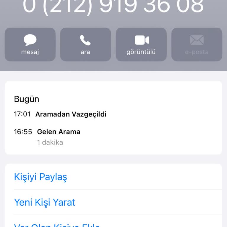 Bilinmeyen Numara İle Şüpheli Arama Ve Kişisel Veri Endişesi