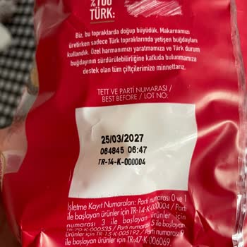 Aldığım Makarnanın Ambalajında Beklenmedik Sorun