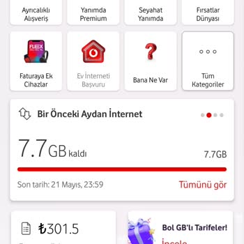 Vodafone Paket Kullanım Sıralaması Ve Hız Sorunu