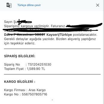 Siparişim Teslim Edilmedi Ücret İadesi Yapılmadı Firma Ve Kargo İletişimsiz Kaldı