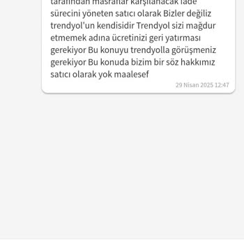 Trendyol İade Sürecinde Mağduriyet Ve Sorumluluk Karmaşası Yaşadım