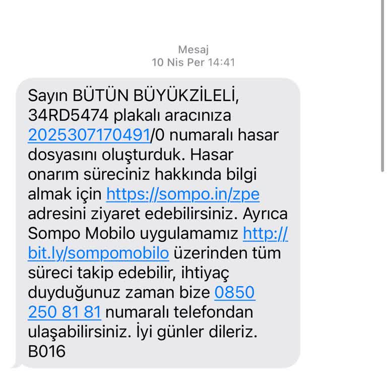 Sompo Sigorta Hasar Sürecinin Yavaşlığı Ve Müşteri Memnuniyetsizliği