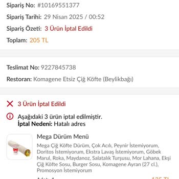 Siparişim Teslim Edilmedi, Para İadesi De Yapılmadı