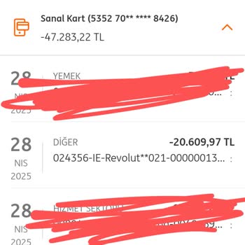 ING Sanal Kartla Yurt Dışı Transferde Onayladığımdan Fazla Para Çekildi