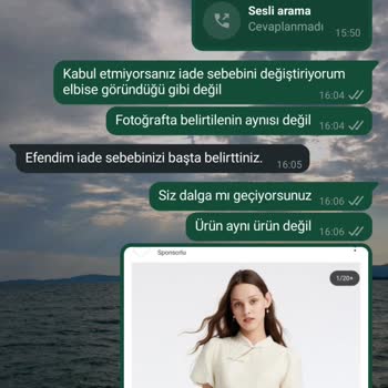 Satın Aldığım Elbise Görseldekiyle Uyuşmadı Ve İade Talebim Reddedildi