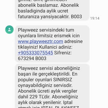 Onayım Olmadan Başlatılan Vodafone Playweez Aboneliği Mağduriyeti