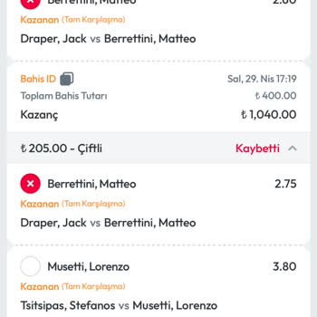 Zlot Tenis Bahsinde Oyuncu Çekilmesine Rağmen Bahis İadesi Yapılmadı