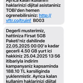 Vodafone Paket Geçişi Ve Mağduriyetlerim Giderilmedi