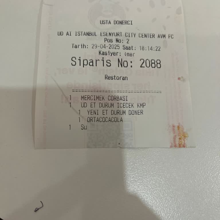 Menüde Eksik Ürün Ve Haksız Fiyatlandırma