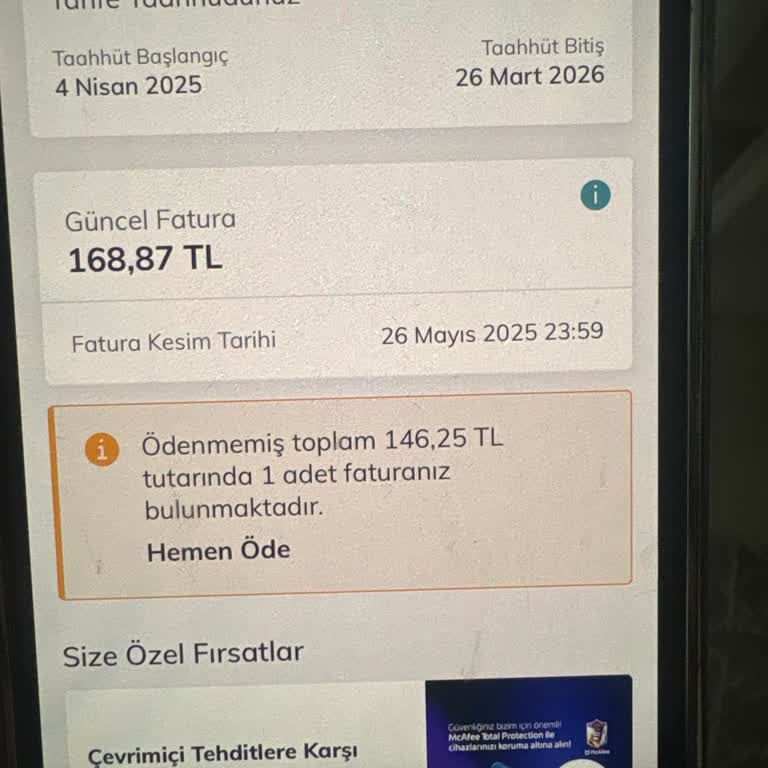 Faturalı Hattımda Sürpriz Yüksek Fatura Şoku