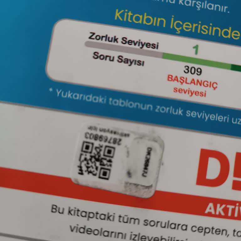 Aktivasyon Kodu Kullanılmış Kitapla Soru Çözümlerine Erişemiyorum