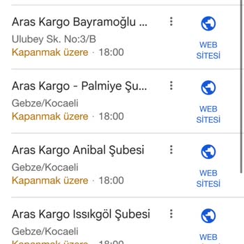 Aras Kargo Darıca Şubesinde Kapanış Saatine Uymama Ve Olumsuz Davranış