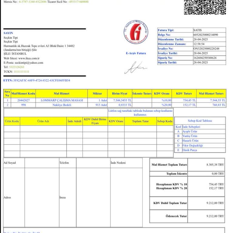 Ödenen Nakliye Bedeline Rağmen Ürün Adresime Teslim Edilmedi