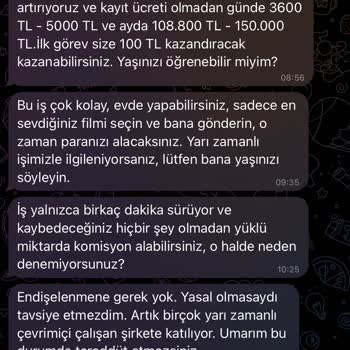 Telegram Üzerinden Alınan Kişisel Bilgilerle İzinsiz İşlem Yapılmasından Endişeliyim