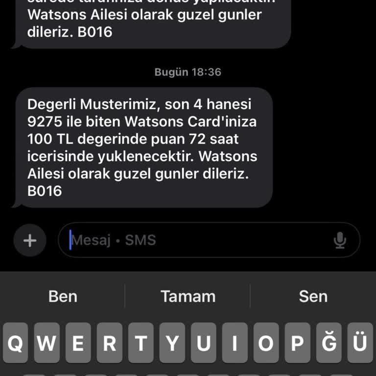 Watsons Elite Üyeliği Hediye Ürün Kodum Ulaşmadı, Mağduriyetim Giderilmedi