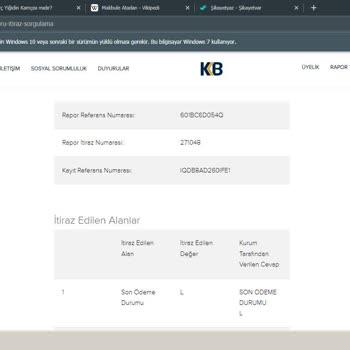 Garanti Bankası Yanlış Borç Bildirimi KKB Puanımı Olumsuz Etkiliyor