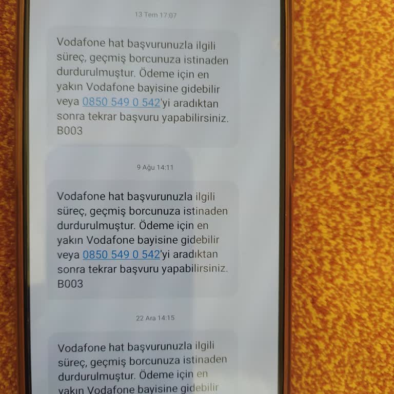 Vodafone'a Geçişte Haksız Borç Nedeniyle Hat Taşıma Sorunu Ve Süreçte Yaşanan Mağduriyet