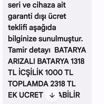 Garanti Kapsamında Batarya Değişimi İçin Ücret Talep Edildi