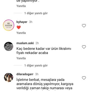 Bymerveozen Giyim'den Sipariş Sonrası Hizmet Sorunu Yaşadım