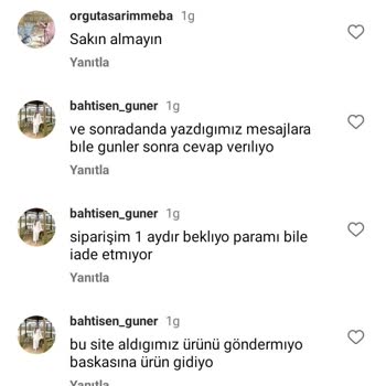 Bymerveozen Giyim'den Sipariş Sonrası Hizmet Sorunu Yaşadım