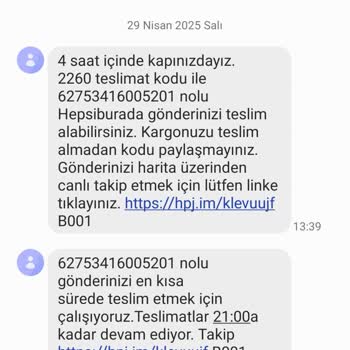 Hepsijet Teslimat Sorunu Ve Yanıltıcı Bilgilendirme Mesajları