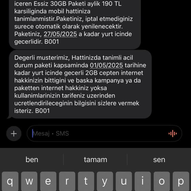 Yanlışlıkla Alınan Ek Paket İçin Ücret İadesi Talebim