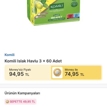 Sepet İndirimi Kampanyası Tutarı Yansıtılmadı, İade Talebi