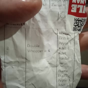 Burger King Siparişimde Eksik Kola Ve Yanlış Ürün Teslimatı