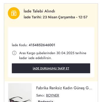 Aras Kargo İade Sürecinde Kod Verilmedi, Kargom Kayboldu