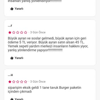 Eksik Ve Hatalı Siparişler, Düzeltme Bekliyorum!