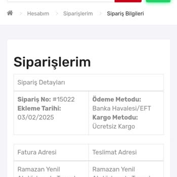 Siparişten Sonra Ürünün Gönderilmemesi Ve İletişim Sorunu