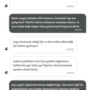 Kargom Kayboldu, Onayım Olmadan Ücret İadesi Yapıldı, Mağdur Edildim