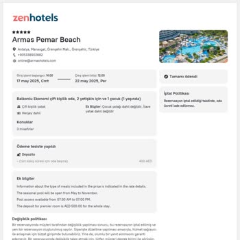 Trivago ve Zen Otels Üzerinden Yapılan Rezervasyonum Otelde Görünmüyor