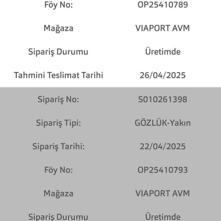 Atasun Optik Gözlük Teslimatında Büyük Gecikme Ve İletişim Sorunu