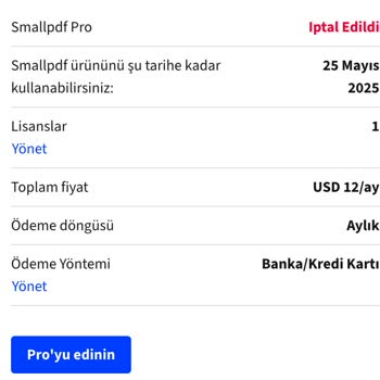 Deneme Üyeliğinde Ücret Kesildi, Pro Özellik Kullanılamıyor Ve İade Bekliyorum