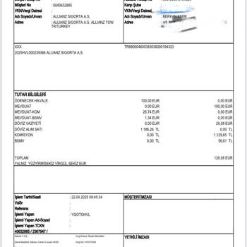 Akbank Ve Allianz Sigorta Tarafından İki Kez Uftm Ücreti Kesilmesi Mağduriyetim