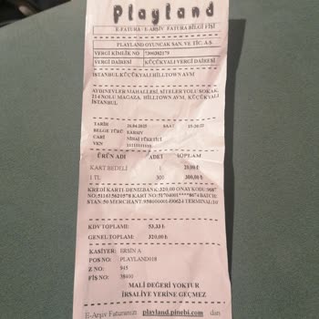 Playland Oyun Kartı İadesi Ve Haksız Kart Ücreti Sorunu
