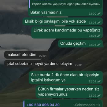 Sipariş İptal Talebim Kargoya Verilmeden Reddedildi, Mağdur Edildim
