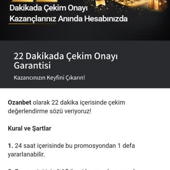 Ozanbet Çekim İşlemi Yapılmıyor, Müşteri Destekleri Yanıltıyor