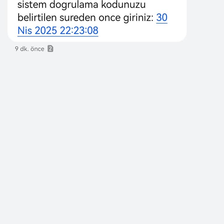 Bana Ait Olmayan Onay Kodu Mesajı Geldi Yetkililerden Araştırma Talep Ediyorum