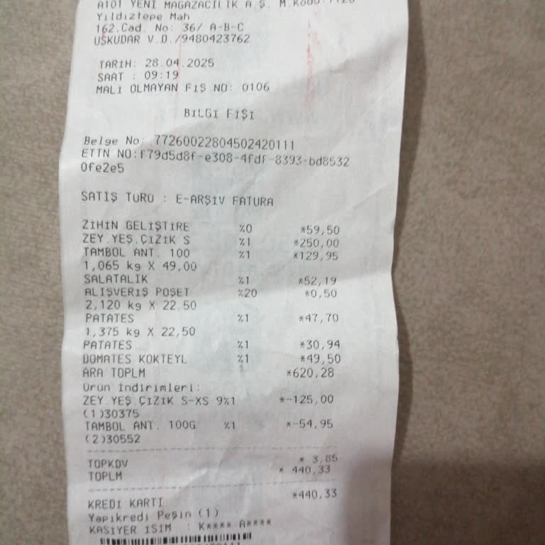 A101 Savaştepe Şubesi'nde İndirim Etiketleri Ve Çalışan Davranışları Sorunu