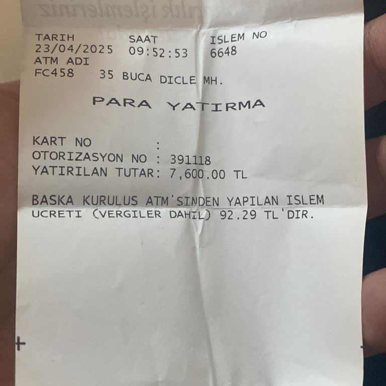 ATM Para Yatırma İşleminde Para Hesabıma Geçmedi, Sorunum Çözülmüyor